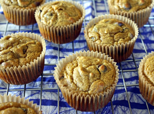 Paleo, Gluten-Free, Nut-Free, Banana Date Muffins