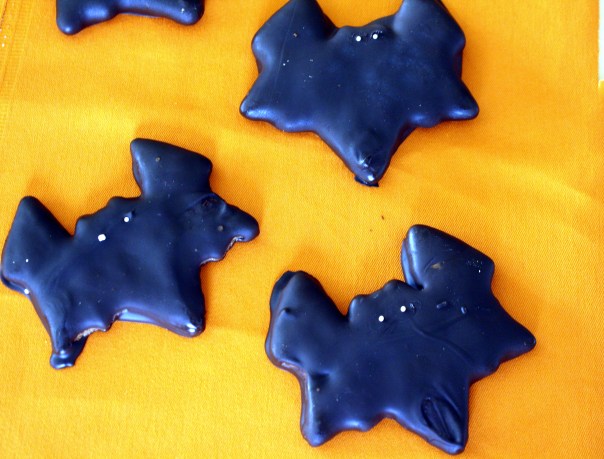 Mint Chocolate Bat Cookies